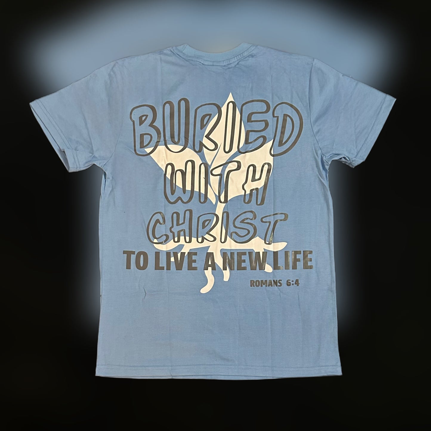 Blue "Romans 6:4" Tee